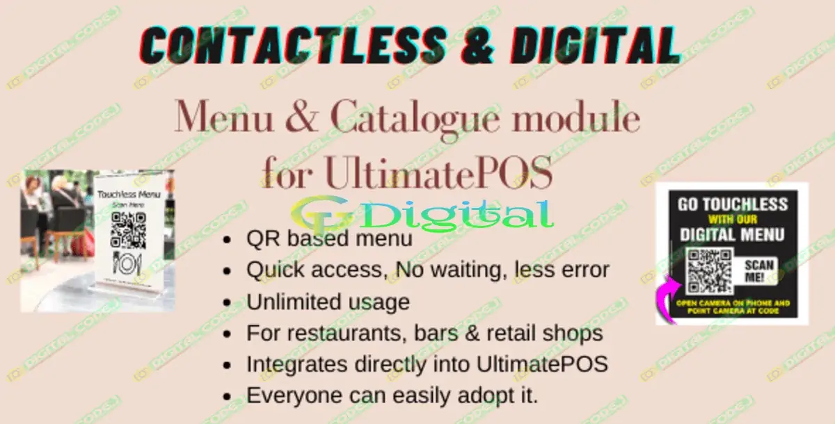 ContactLess Menu & Catalogue Module for UltimatePOS
